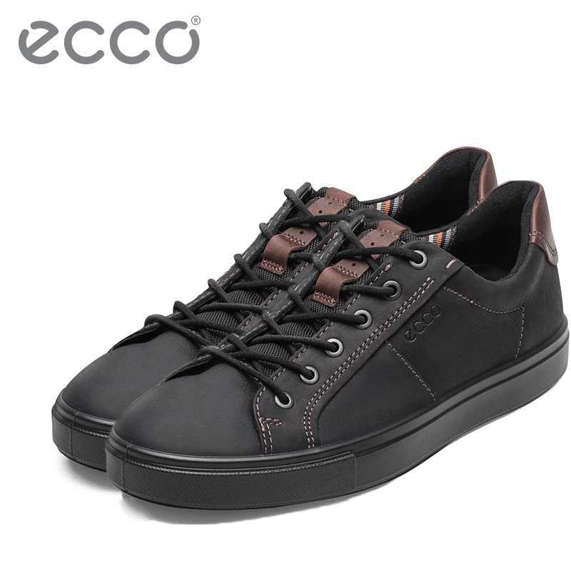 ECCO爱步时尚潮流男鞋 户外休闲鞋简约大气舒适低帮鞋 凯尔530734