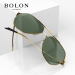 BOLON暴龙眼镜男款多边形太阳镜高清偏光墨镜BL8009C60
