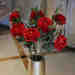 单支大朵玫瑰红色仿真花卉插花装饰花艺假花绢花摆设成品花束