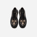 杜嘉班纳/Dolce&Gabbana TREKKING 铆钉与珍珠刺绣亮泽小牛皮德比鞋