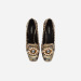 杜嘉班纳/Dolce&Gabbana 珠宝刺绣叶形锦缎高跟鞋