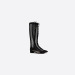 迪奥/Dior 黑色网眼布和绒面革长靴