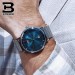 19年宾格BINGER手表新款瑞士手表防水全自动机械表 英伦简约时尚超薄休闲ins 钢带青蓝