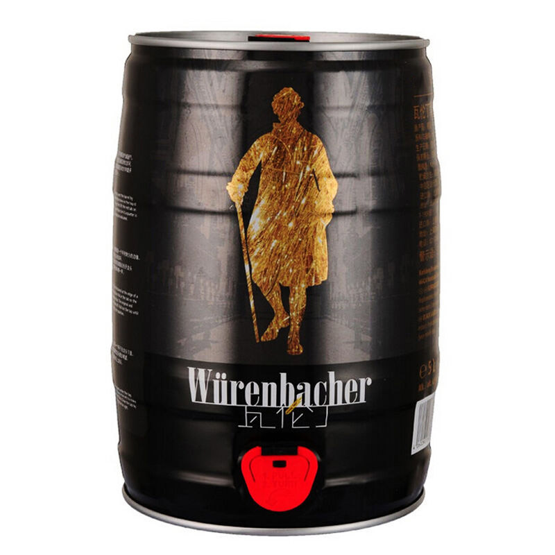 瓦伦丁 Wurenbacher 黑啤啤酒5L/桶 4.9%vol