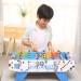 皇冠玩具（ HUANGGUAN ）蓝色升级6杆桌上足球机 木制桌面足球