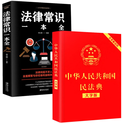中华人民共和国民法典正版大字 中国法律常识一本全理解与适用全套2020年版新版