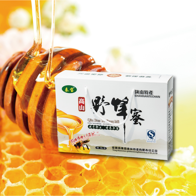 秦宝-秦岭高山野蜂蜜礼盒500g*2瓶