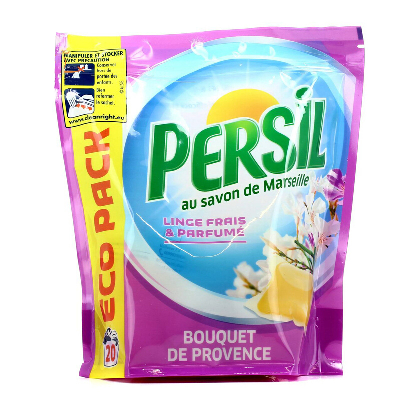 宝莹（Persil）法国原装进口 酵素洗衣胶囊凝珠 20颗/袋
