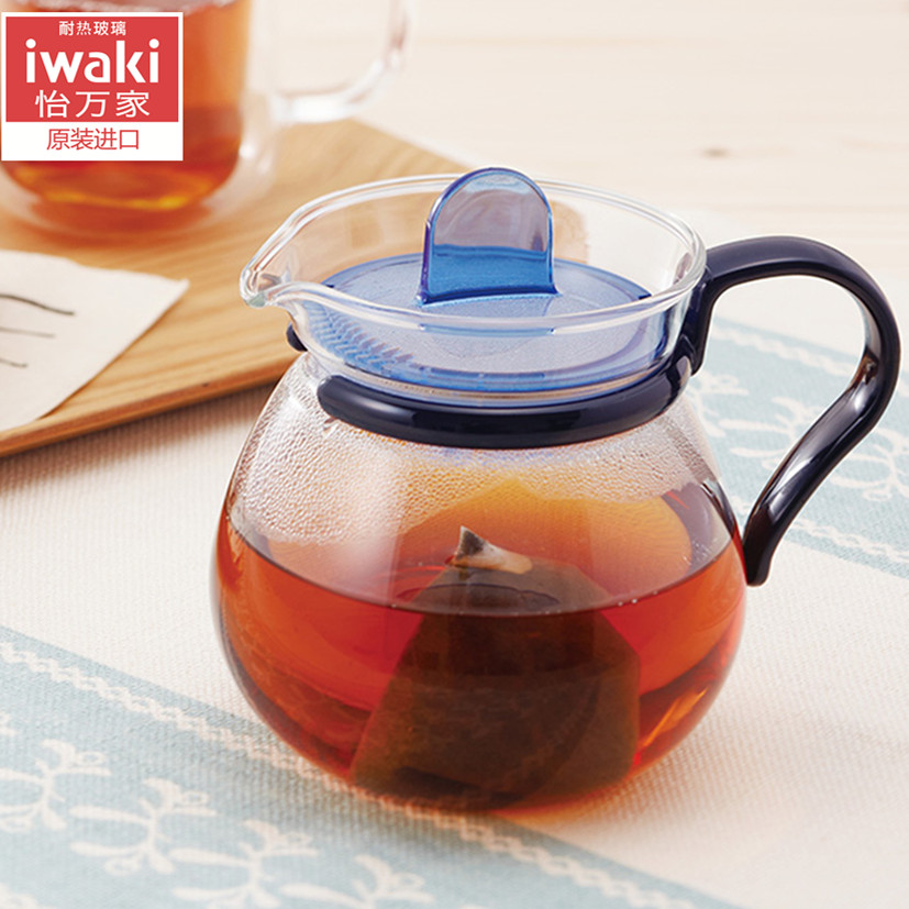 日本iwaki怡万家原装进口耐高温玻璃茶壶日式创意茶壶玻璃茶具