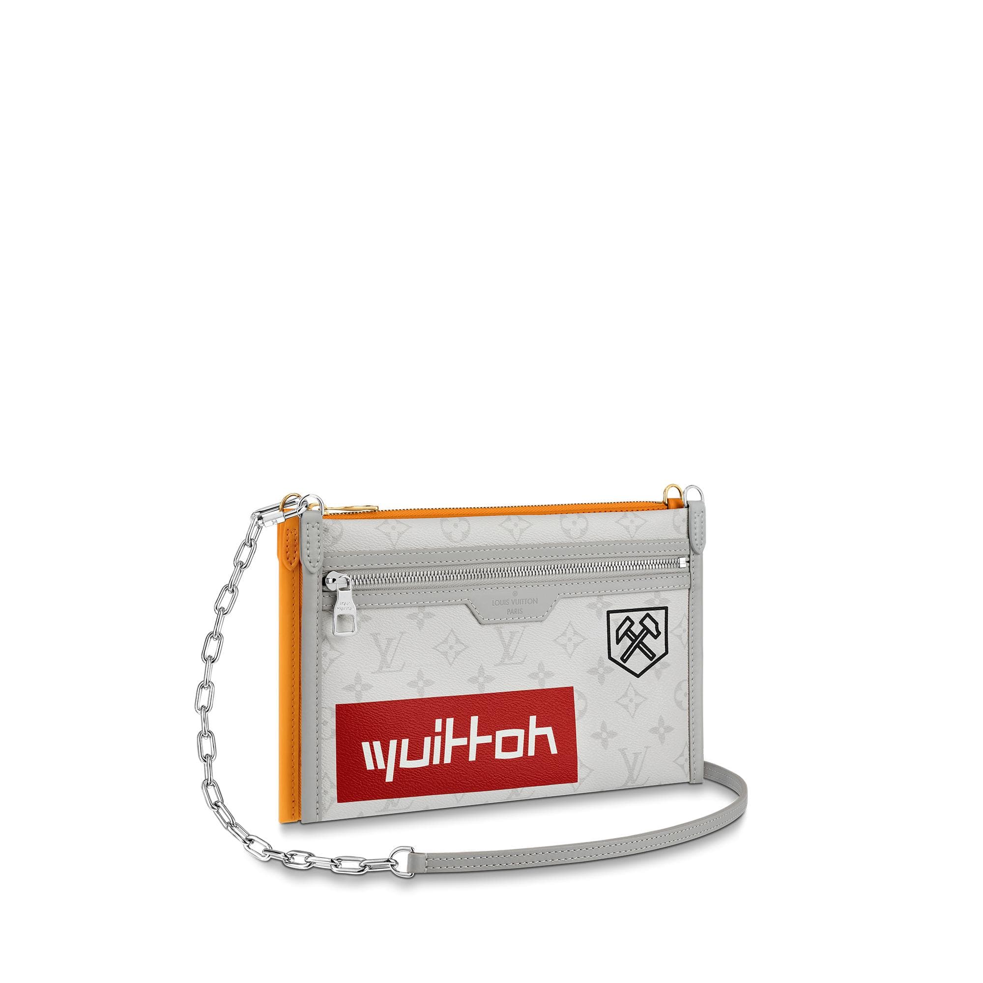 路易威登/Louis Vuitton FLAT 白色时尚邮差包