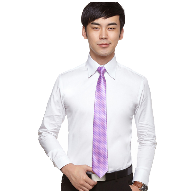 博森新品男士商务时尚会呼吸的韩版修身职业装长袖衬衣BS1635