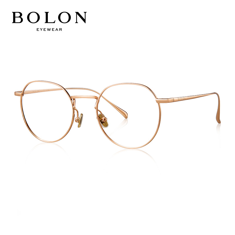 BOLON暴龙光学镜男女款眼镜架复古金属圆框光学架BJ7009B30