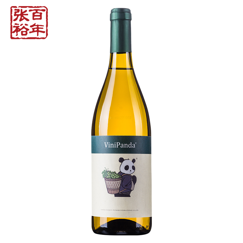 张裕菲尼潘达干白葡萄酒单支贵人香熊猫系列750ml 12.5度