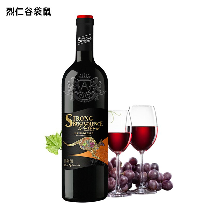 烈仁谷袋鼠 帝诺干红葡萄酒750ml/瓶 澳洲进口12.5度