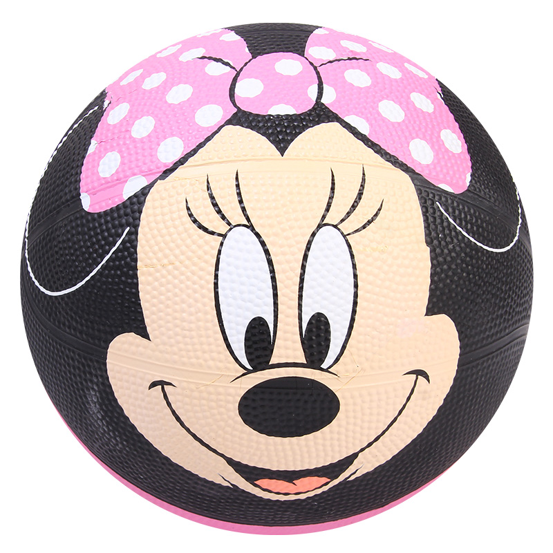 迪士尼Disney 儿童篮球3号皮球类玩具幼儿园耐磨软皮橡胶男孩女孩拍拍球