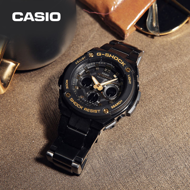 卡西欧（CASIO）手表 G-SHOCK G-STEEL M系列 电波太阳能防水商务休闲男表 