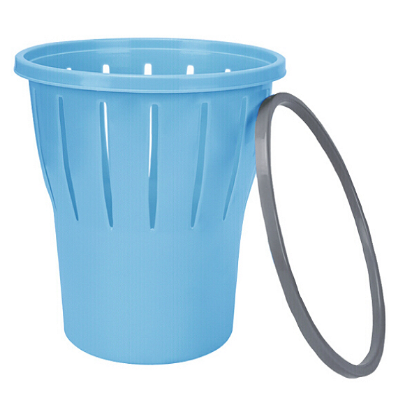 雅高 压圈垃圾桶 3个装 家用无盖塑料干湿分类垃圾桶(颜色随机)