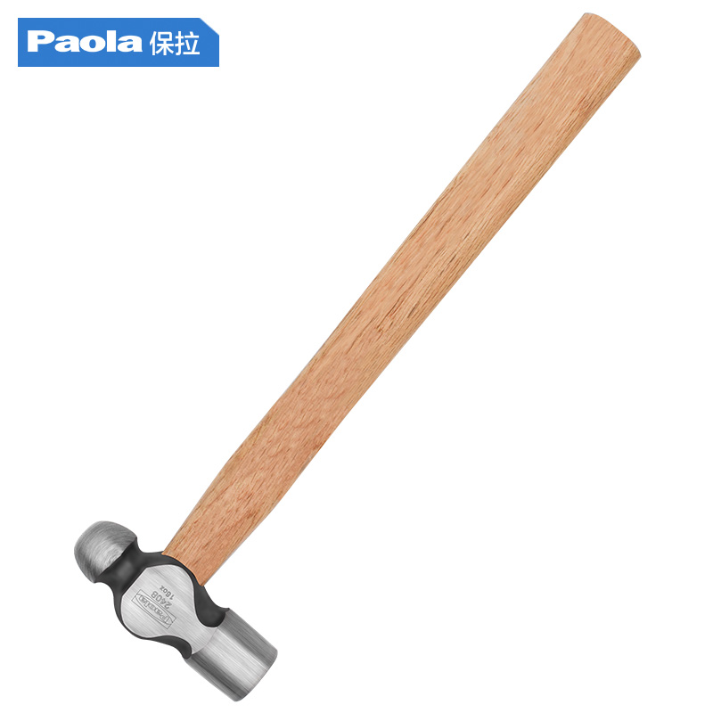 保拉(Paola) 榔头16oz 木柄圆头铁锤子 木工家用锤子工具2408