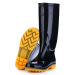 【优品汇】高帮雨鞋男式黑色高筒防滑水耐磨工地劳保塑胶鞋雨靴 ZK131