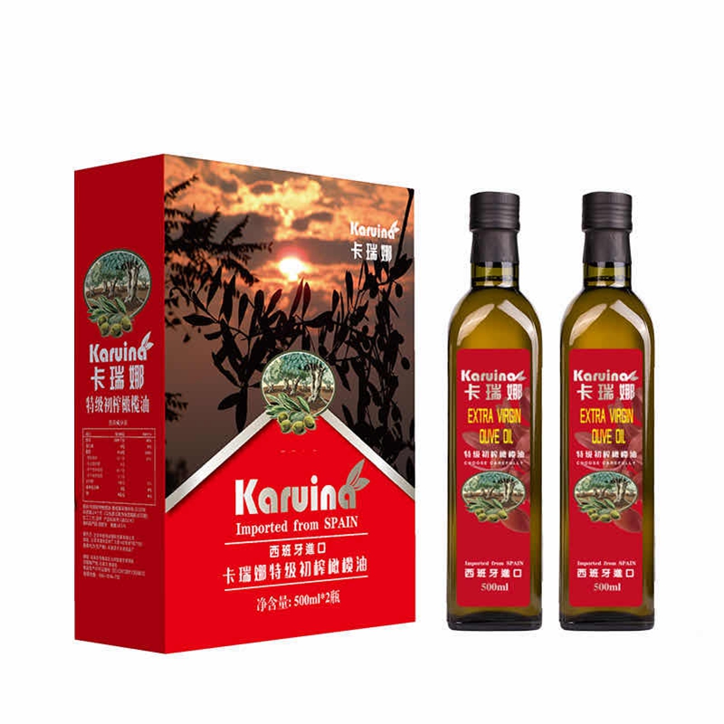 karuina卡瑞娜特级初榨橄榄油500ml*2瓶