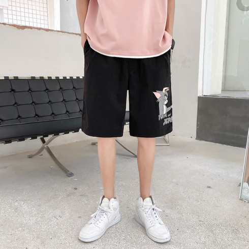 富贵鸟青少年短裤男士2021夏季新款潮流工装外穿五分裤ZX1530